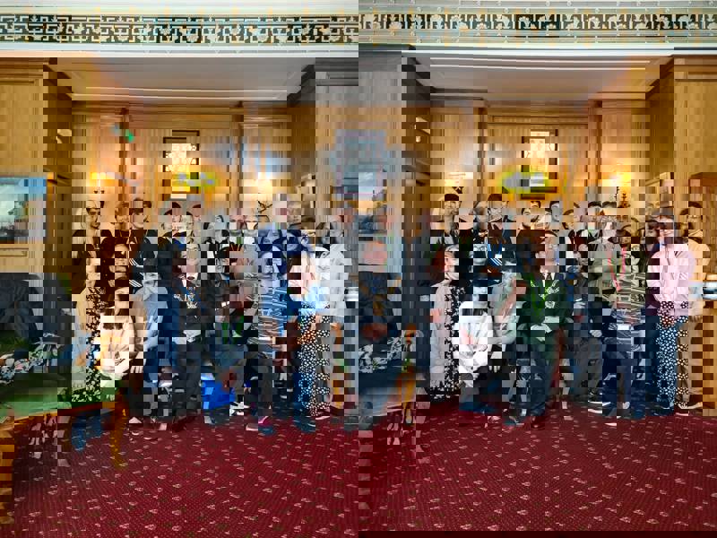 Foundation Prospects students with Portsmouth Lord Mayor Tom Coles