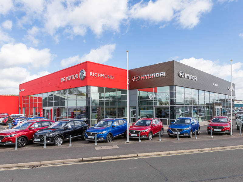 Richmond Motor Group car showroom in Portsmouth.