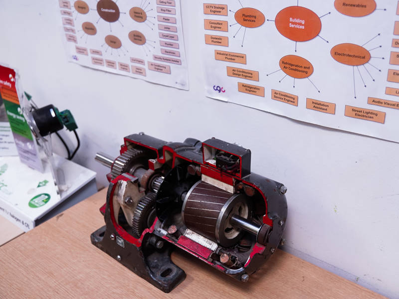 Electrical motor at North Harbour Campus.