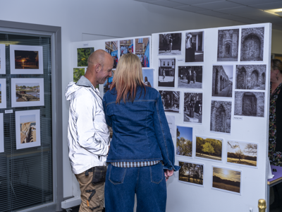 Visitors check out the art at the 2026 Creative Festival