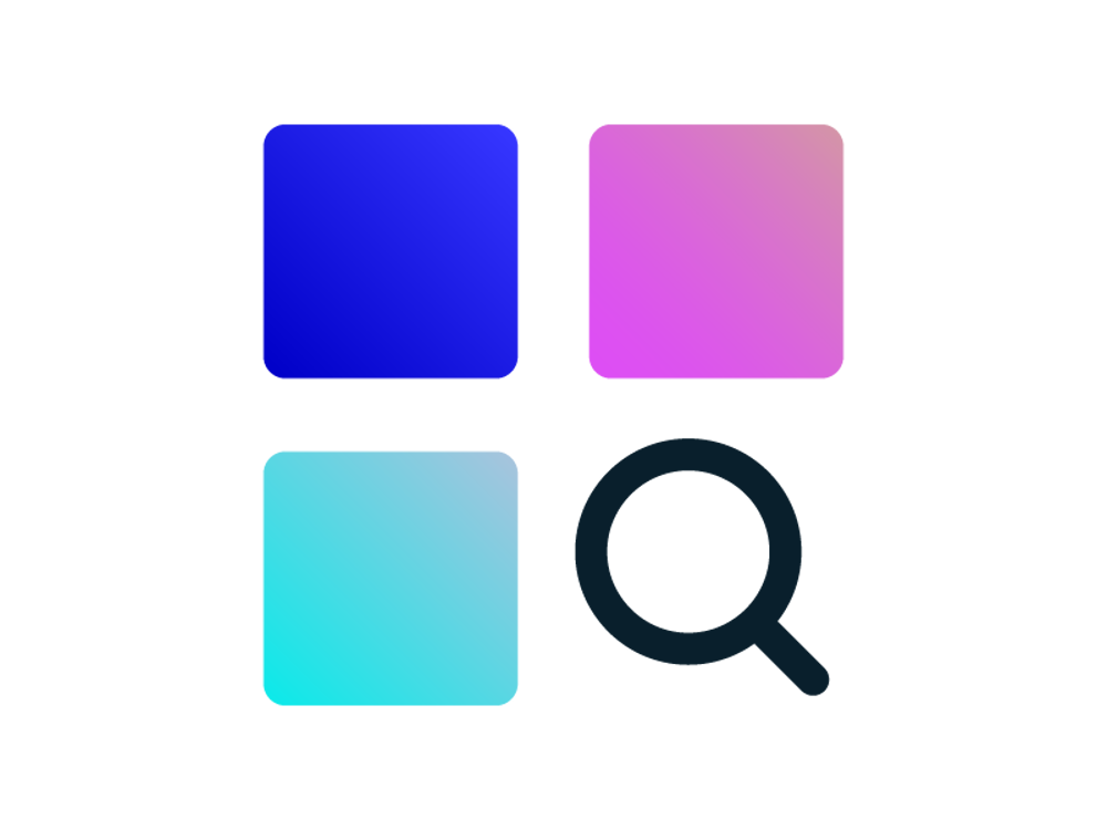 Subjects with magnifying glass icon
